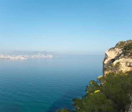 Foto de una playa en Benidorm