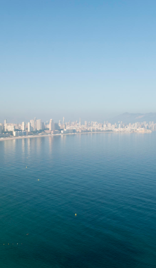 Foto de una playa en Benidorm