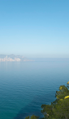 Foto de una playa en Benidorm